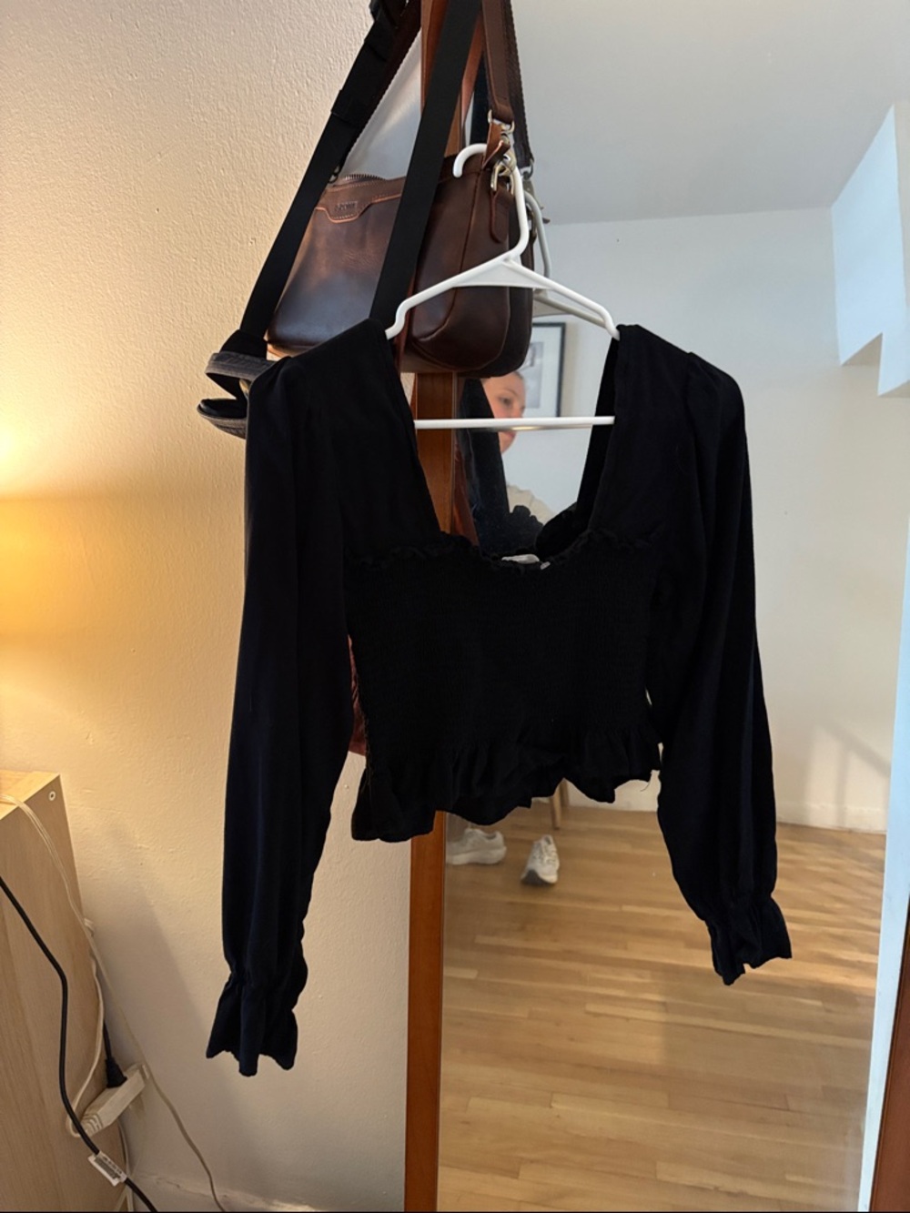 Black long sleeve BP blouse